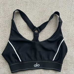 ALO Yoga Black and White Sports Bra